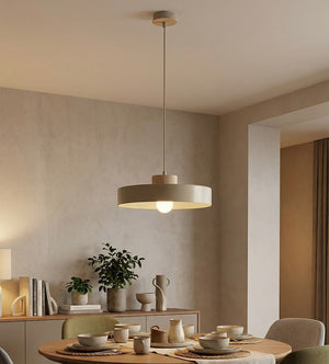 Kivi hanglamp hout 1-lichts mokka naturel groot