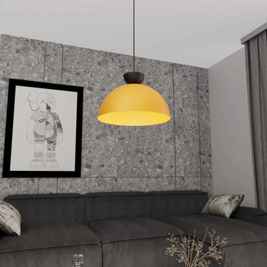 LUNARO 1L 1-lichts hanglamp - Oranje metaal