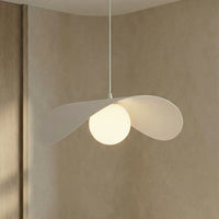 Ritual hanglamp wit glas 1-lichts groot