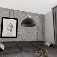 LUNARO 1-lichts hanglamp - Zwart metaal - afbeelding 2