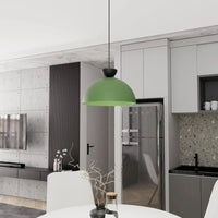 LUNARO 1L 1-lichts hanglamp - Groen metaal hanglamp met lampenkap - afbeelding 5