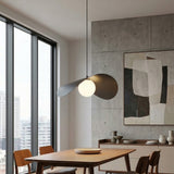 Ritual hanglamp wit glas 1-lichts zwart groot hanglamp met lampenkap - afbeelding 5