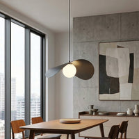 Ritual hanglamp wit glas 1-lichts zwart groot hanglamp met lampenkap - afbeelding 5