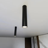 TECNO 1M 1-lichts plafondlamp - Zwart plafondspots & spotbalken - sfeervol in een Minimalistisch interieur