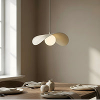 Ritual hanglamp wit glas 1-lichts mokka medium