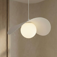 Ritual hanglamp wit glas 1-lichts medium