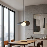 Ritual hanglamp wit glas 1-lichts zwart medium hanglamp met lampenkap - afbeelding 5