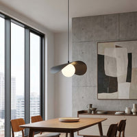 Ritual hanglamp wit glas 1-lichts zwart medium hanglamp met lampenkap - afbeelding 5