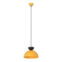 LUNARO 1S 1-lichts hanglamp - Oranje metaal - Mooier Thuis