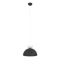 LUNARO 1-lichts hanglamp - Zwart-wit combinatie - Mooier Thuis