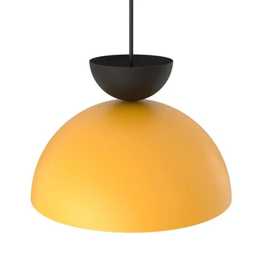 LUNARO 1S 1-lichts hanglamp - Oranje metaal