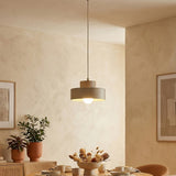 Mooier Thuis - Kivi hanglamp hout 1-lichts mokka naturel klein hanglamp met lampenkap - metaal en hout