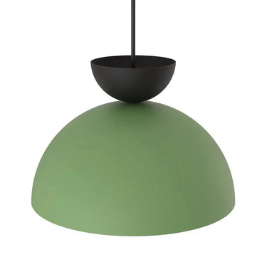LUNARO 1S 1-lichts hanglamp - Groen metaal