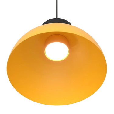 LUNARO 1S 1-lichts hanglamp - Oranje metaal