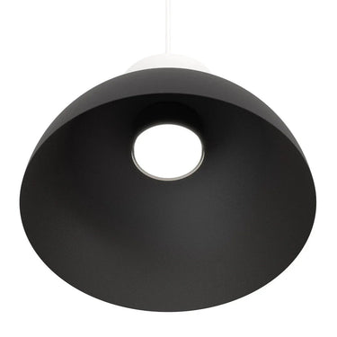 LUNARO 1-lichts hanglamp - Zwart-wit combinatie