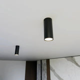 TECNO 1S 1-lichts plafondlamp - Zwart plafondspots & spotbalken - sfeervol in een Minimalistisch interieur