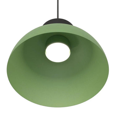 LUNARO 1S 1-lichts hanglamp - Groen metaal