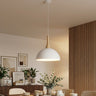 Nautica hanglamp hout 1-lichts wit naturel klein hanglamp met lampenkap - sfeervol in een Scandinavisch interieur