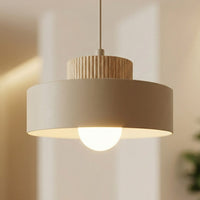 Kivi hanglamp hout 1-lichts mokka naturel klein
