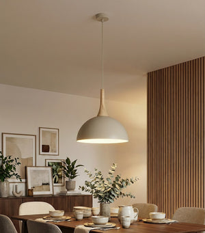 Nautica hanglamp hout 1-lichts mokka naturel klein