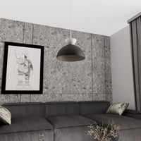 LUNARO 1-lichts hanglamp - Zwart-wit combinatie - afbeelding 2