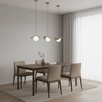Ritual hanglamp wit glas 1-lichts mokka klein