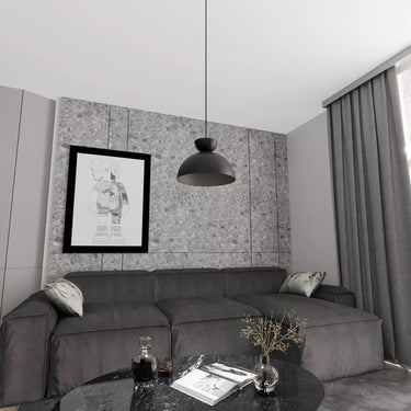 LUNARO 1S 1-lichts hanglamp - Zwart