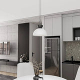 LUNARO 1-lichts hanglamp - Wit hanglamp met lampenkap - afbeelding 5