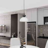 LUNARO 1-lichts hanglamp - Wit hanglamp met lampenkap - afbeelding 5