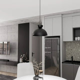 LUNARO 1S 1-lichts hanglamp - Zwart hanglamp met lampenkap - afbeelding 5