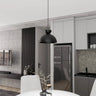 LUNARO 1S 1-lichts hanglamp - Zwart hanglamp met lampenkap - afbeelding 5