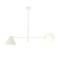 HERMES 2-lichts hanglamp - Wit glas - Mooier Thuis