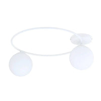 SOPRA 2-lichts plafondlamp - Wit glas - Mooier Thuis