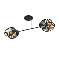 TALIA 2-lichts plafondlamp - Zwart goud - Mooier Thuis