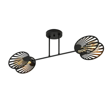 TALIA 2-lichts plafondlamp - Zwart goud