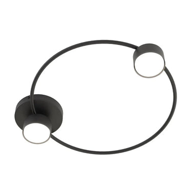 LUCIO 2-lichts plafondlamp - Zwart frame