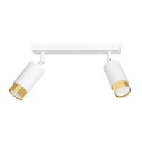 HIRO 2-lichts plafondspot - Wit goud - Mooier Thuis