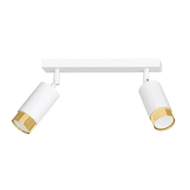 HIRO 2-lichts plafondspot - Wit goud