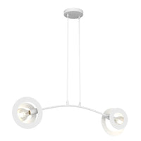 EUPHORIA 2-lichts hanglamp - Wit frame - Mooier Thuis