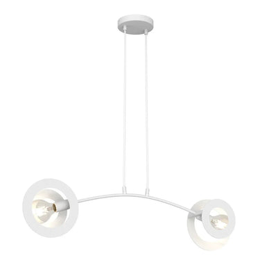 EUPHORIA 2-lichts hanglamp - Wit frame