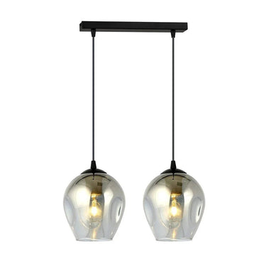 ISTAR 2-lichts hanglamp - Smoked glas