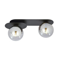PLAZA 2-lichts plafondlamp - Smoked glas - Mooier Thuis