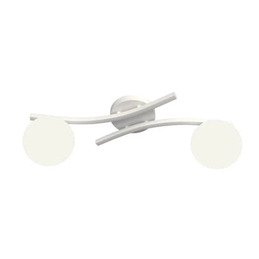 OPUS 2-lichts plafondlamp - Wit glas