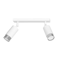HIRO 2-lichts plafondlamp - Wit-chroom - Mooier Thuis