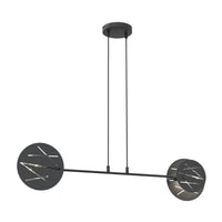 XOTIC 2-lichts hanglamp - Zwart met laserpatroon - Mooier Thuis