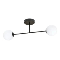 ROMA 2-lichts plafondlamp - Wit glas - Mooier Thuis