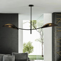 LOTUS 2-lichts hanglamp - Zwart goud - Mooier Thuis