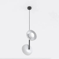 VANILLA 2-lichts hanglamp - Wit glas - Zwart frame - Mooier Thuis