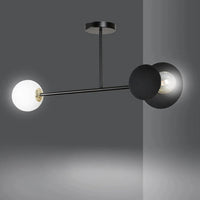 MINERVA 2-lichts plafondlamp - Zwart wit - Mooier Thuis