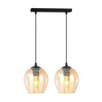 ISTAR 2-lichts hanglamp - Amber glas - Mooier Thuis